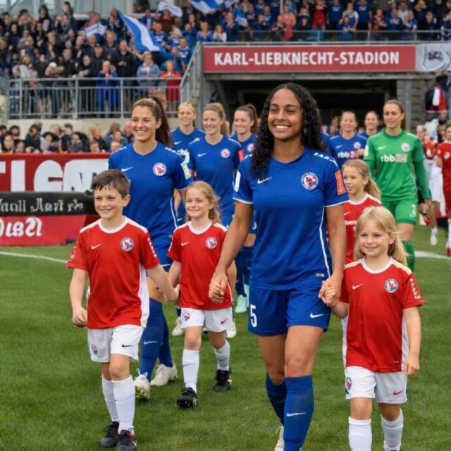 Happy Kids, Happy Mitarbeiter - Einlaufkinder & großer Malwettbewerb mit dem 1. FFC Turbine Potsdam